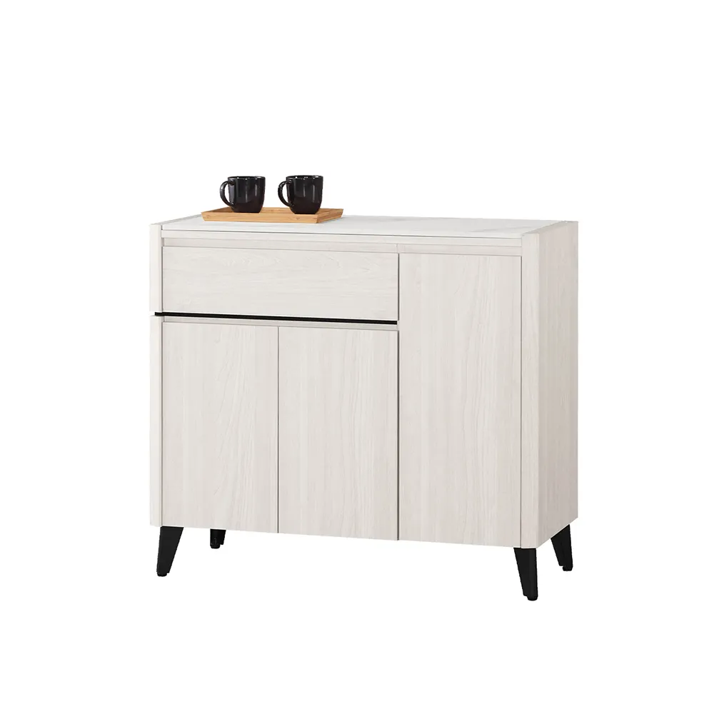 Boden-艾登3尺仿石面活動收納餐櫃/碗盤櫃/置物矮櫃 歷史價格詳細信息