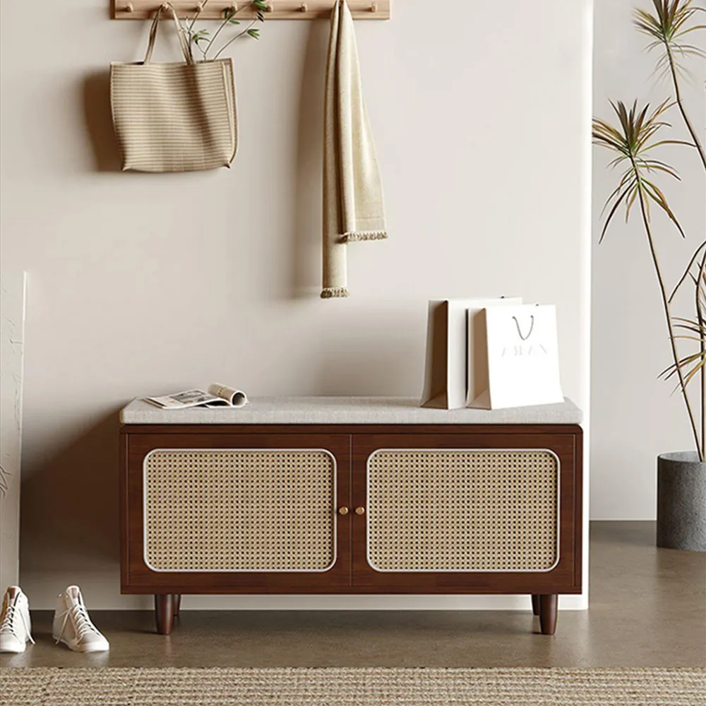 原木編藤藝實木椅子咖啡廳桌椅餐廳甜品餐飲簡約沙發卡座組合 歷史價格詳細信息