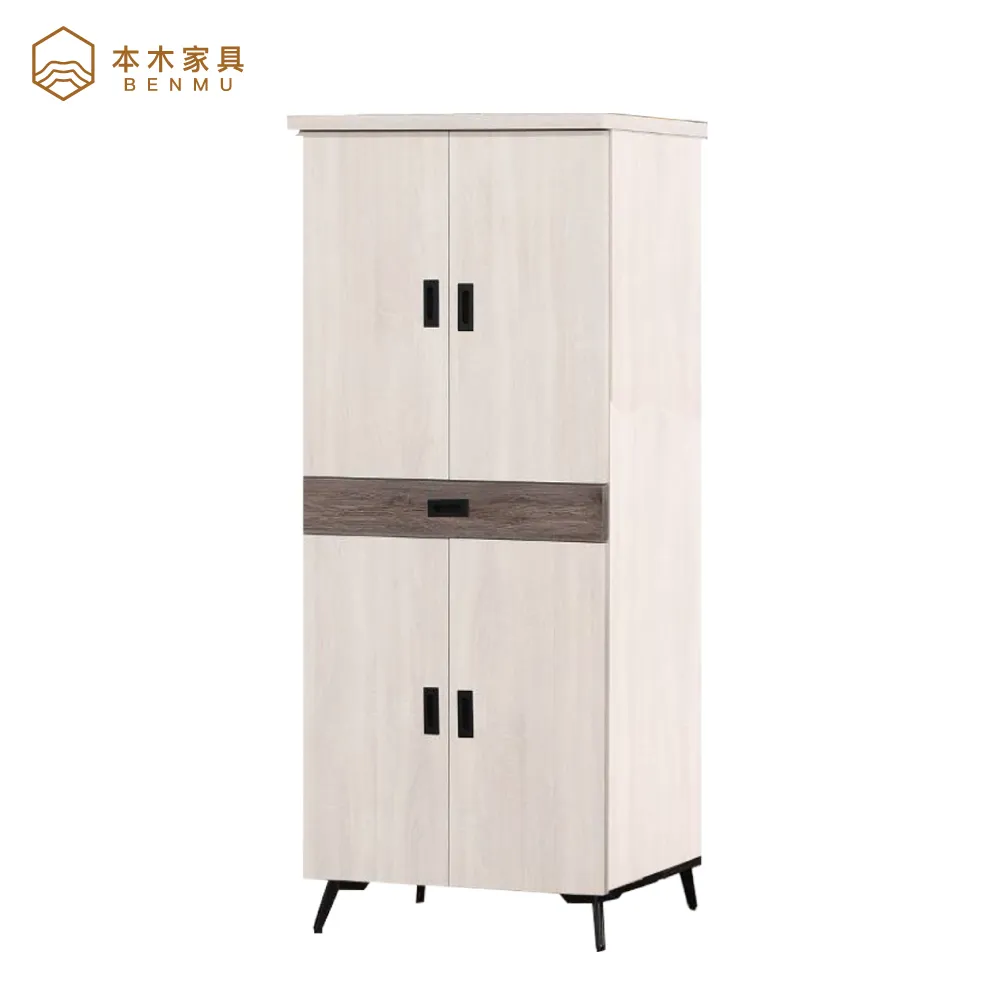 【本木】米恩 橡木白五斗櫃 歷史價格詳細信息