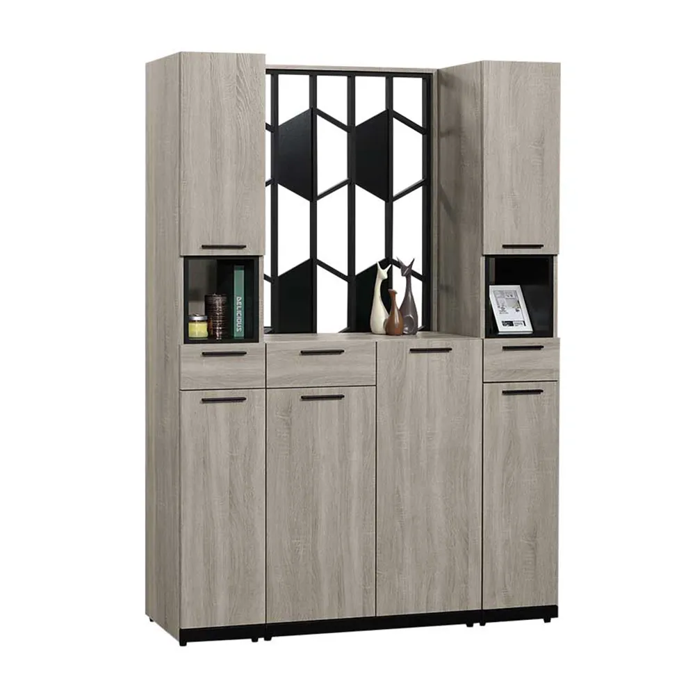 Bernice-雅娜4尺三門單抽屏風高鞋櫃/鏡門鞋櫃/玄關收納櫃/隔間置物櫃 歷史價格詳細信息