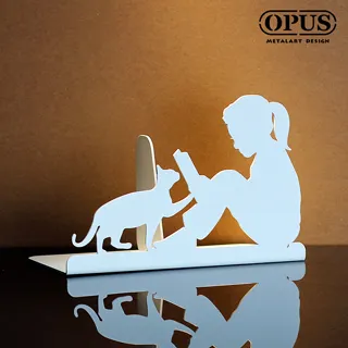 【OPUS東齊金工】歐式鐵藝書擋 創意書架 金屬書夾 書本收納架 設計文具收納(NE-do06B 寵愛 經典黑) 歷史價格詳細信息