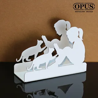 【OPUS東齊金工】歐式鐵藝閱讀女孩名片座(優雅白) 名片夾 名片架 商務名片盒 開幕禮品 CA-gr14W 歷史價格詳細信息