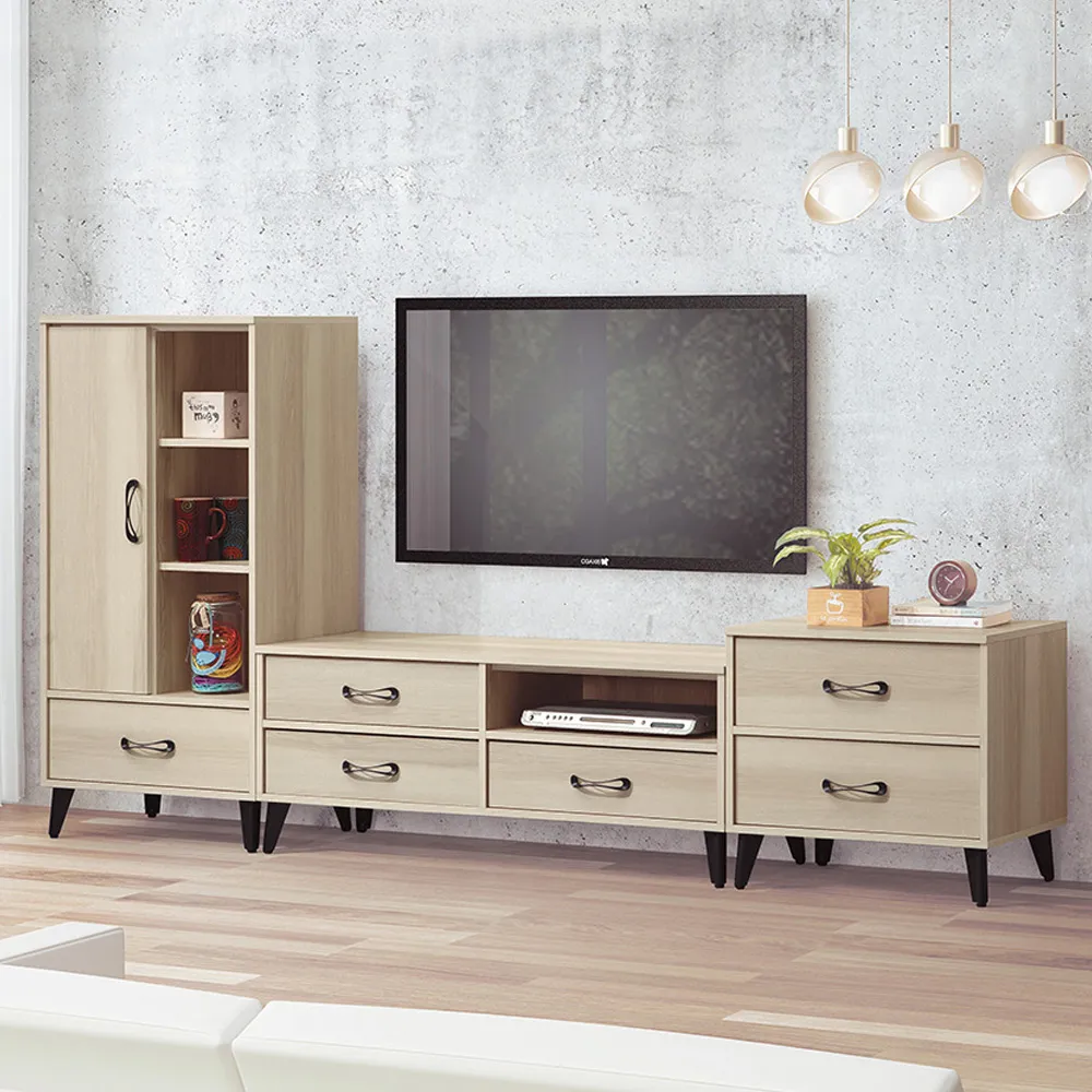 Bernice-韋恩8.1尺多功能收納衣櫃組合(開門+開放式鏡面) 歷史價格詳細信息