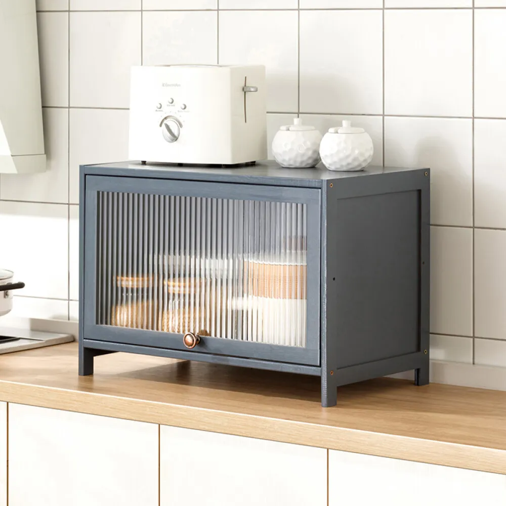 【HappyLife】沉穩深灰楠竹製餐櫥置物櫃/四層80cm (Y10623) 歷史價格詳細信息