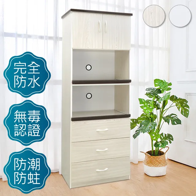 Bernice-防水塑鋼2.2尺二門透視鞋櫃(白色) 歷史價格詳細信息