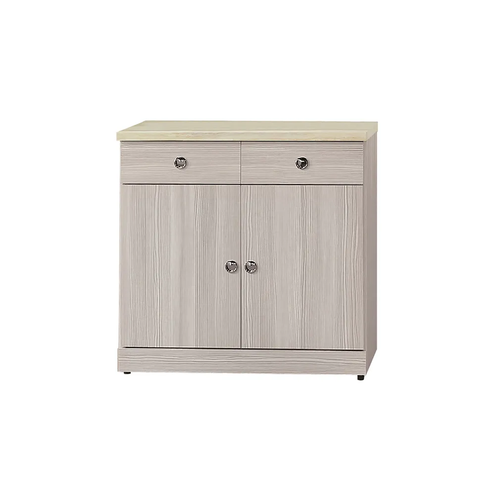 Bernice-羅納2.7尺收納餐櫃/碗盤置物櫃/置物矮櫃/玄關櫃(下座) 歷史價格詳細信息