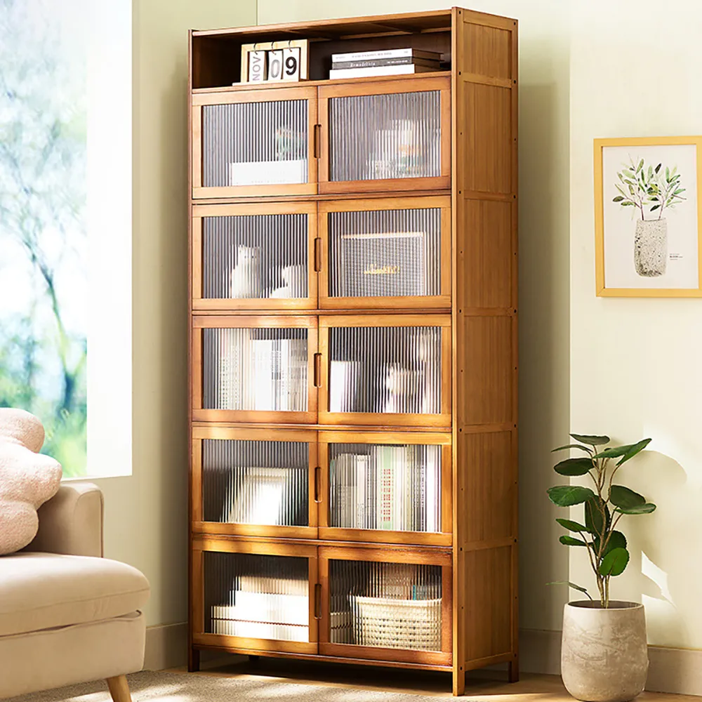 【HappyLife】楠竹對開門置物櫃/二層 (Y11094) 歷史價格詳細信息