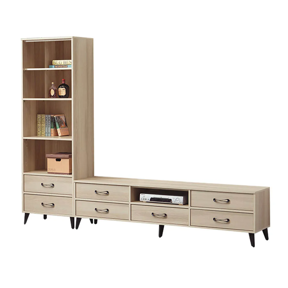 Bernice-韋恩8.1尺多功能收納衣櫃組合(開門+開放式鏡面) 歷史價格詳細信息