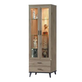 Boden-艾克森2尺二門二抽展示櫃/置物收納櫃 歷史價格詳細信息