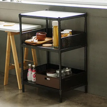 Peachy Life 鐵力士沖孔平面烤漆五層架附圍欄-60X45X180(2色可選) 歷史價格詳細信息