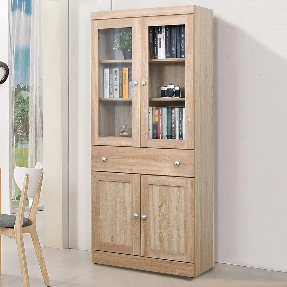 Homelike 自然風味中抽書櫃-梧桐 歷史價格詳細信息