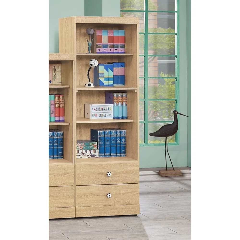 AS-凱夫兩抽三層原切橡木色5尺高書櫃-60x39x149cm 歷史價格詳細信息