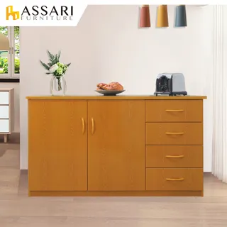 ASSARI-防潮防蛀塑鋼緩衝雙門一抽碗盤櫃-附輪(寬64x深42x高88cm) 歷史價格詳細信息