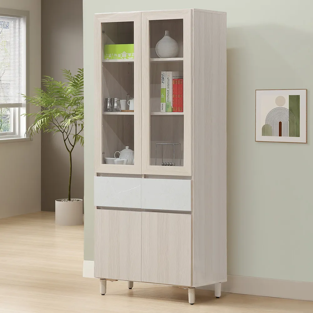 Homelike 納維亞7.6尺岩板組合餐櫃(5.3尺餐櫃+三抽櫃) 歷史價格詳細信息