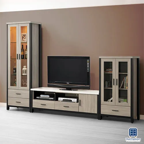 Hampton瑞安灰橡色10尺高低櫃組 歷史價格詳細信息