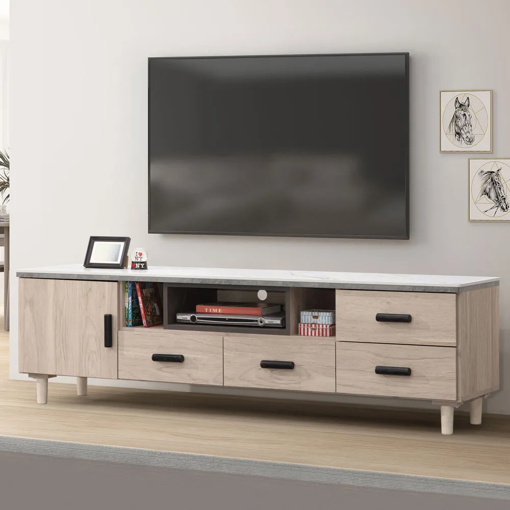 Homelike 杜克6尺岩板餐櫃二件組(高櫃+餐櫃) 歷史價格詳細信息