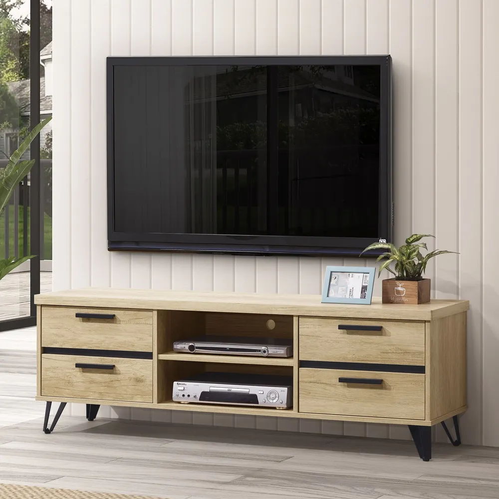 直人木業-NORTH北美楓木150公分功能電視櫃 歷史價格詳細信息