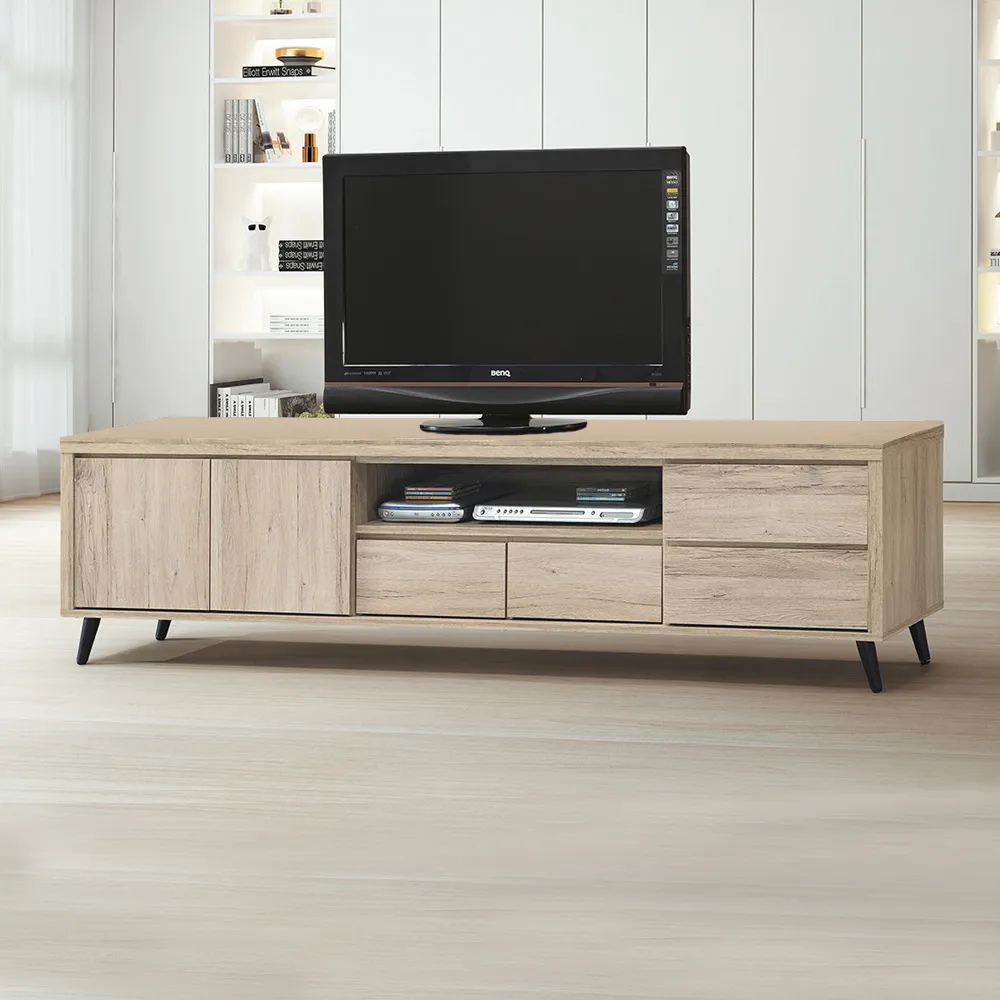 Bernice-史特7.5尺多功能收納衣櫃組合(二門+二門三抽+二門) 歷史價格詳細信息