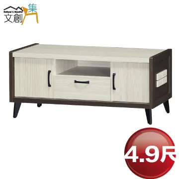 [文創集]邁斯  時尚5尺亞麻布雙人抽屜床台組合(床頭箱＋四抽床底＋不含床墊) 歷史價格詳細信息