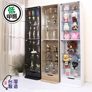 BuyJM MIT附LED燈低甲醛高180公分鏡面背板十層附抽屜強化玻璃展示櫃/公仔櫃 歷史價格詳細信息