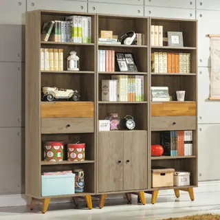 Bernice-杰恩6.3尺多功能玄關掃具收納鞋櫃組合(四門中開放鞋櫃+三門掃具櫃+單門三格鞋櫃) 歷史價格詳細信息