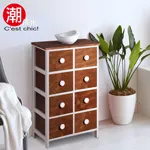 【C’est Chic】小鹿山莊桐木雙排八抽櫃-胡桃 歷史價格詳細信息