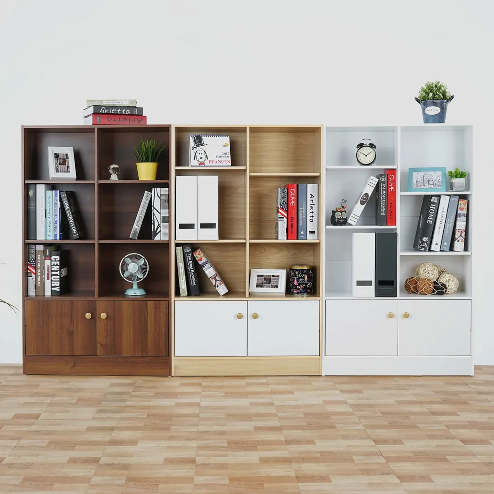 Homelike 丹尼爾八格二門書櫃(兩色可選) 歷史價格詳細信息