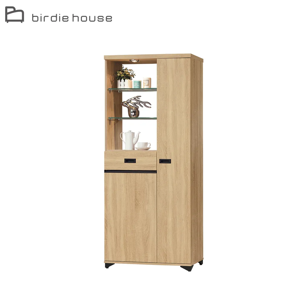 Birdie-瑞絲1.3尺二門一抽雙面鞋櫃/玄關展示櫃/書櫃/收納置物櫃(左右向可選) 歷史價格詳細信息