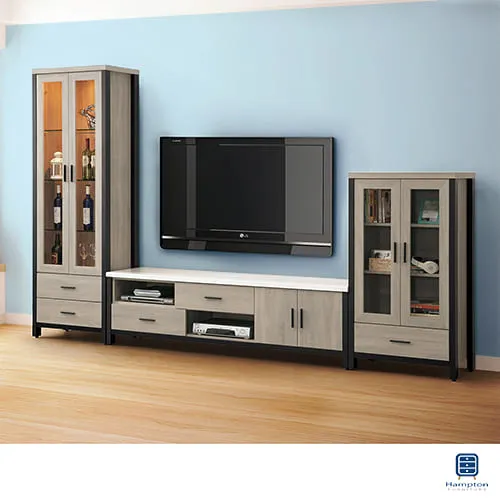 Hampton瑞安灰橡色10尺高低櫃組 歷史價格詳細信息