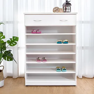 Bernice-防水塑鋼2.8尺單抽開放式鞋櫃(胡桃) 歷史價格詳細信息