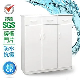 IHouse-SGS 防潮抗蟲蛀塑鋼三抽一拖置物電器櫃 歷史價格詳細信息