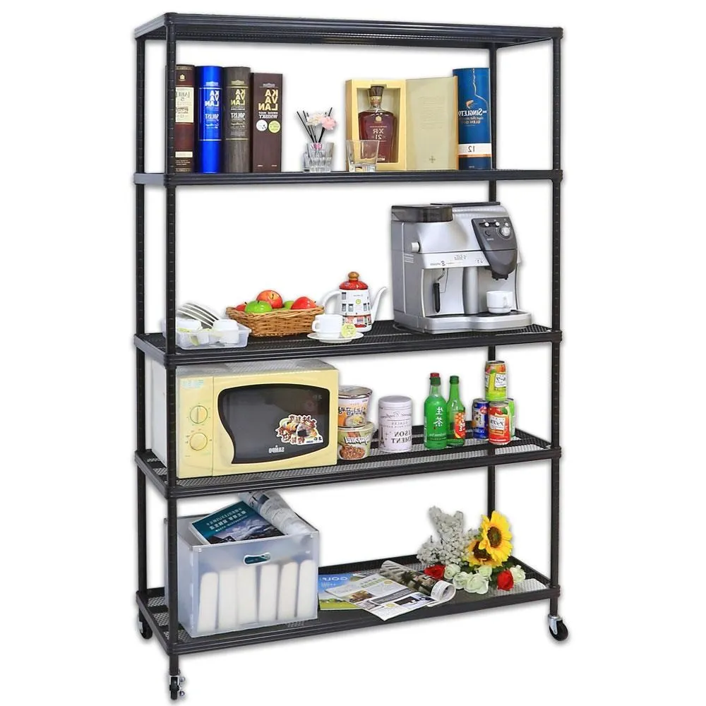 【居家cheaper】鬃耀黑 高荷重 45X120X246CM菱形網四層推車 歷史價格詳細信息