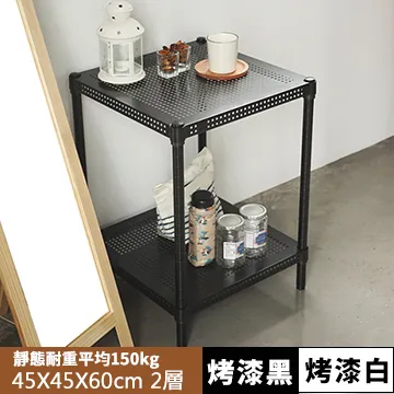 《舒適屋》鐵力士沖孔平面烤漆四層架附圍欄-45X45X150(2色可選) 歷史價格詳細信息