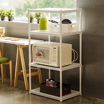 Peachy Life 鐵力士沖孔平面烤漆五層架附圍欄-60X45X180(2色可選) 歷史價格詳細信息