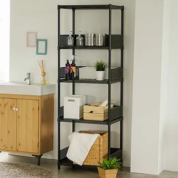 五層圍欄款加厚免安裝摺疊置物架 1入 黑白兩色可選 歷史價格詳細信息