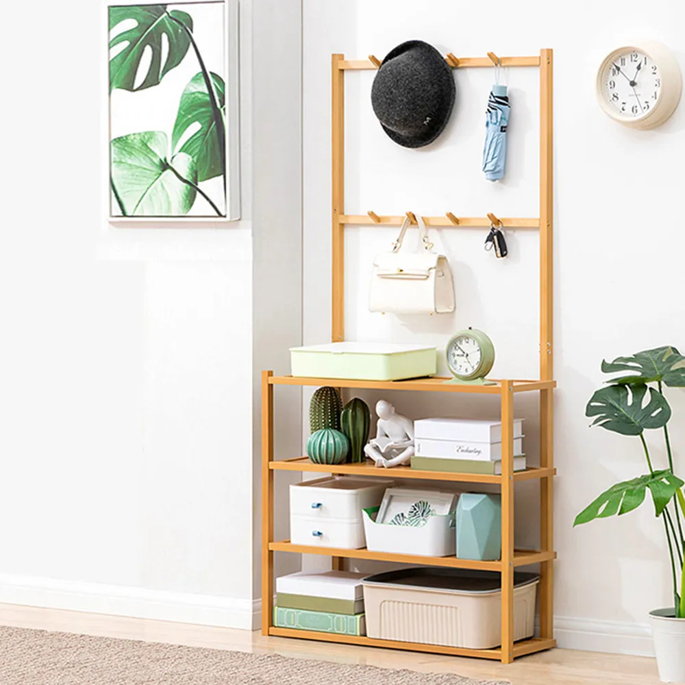 【HappyLife】楠竹製多功能衣帽架/長虹翻門/70CM (Y11142) 歷史價格詳細信息