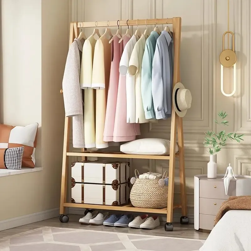 衣帽架家用落地臥室簡易掛衣服架子衣柜式多功能晾衣架收納置物架-雅怡尚品 歷史價格詳細信息