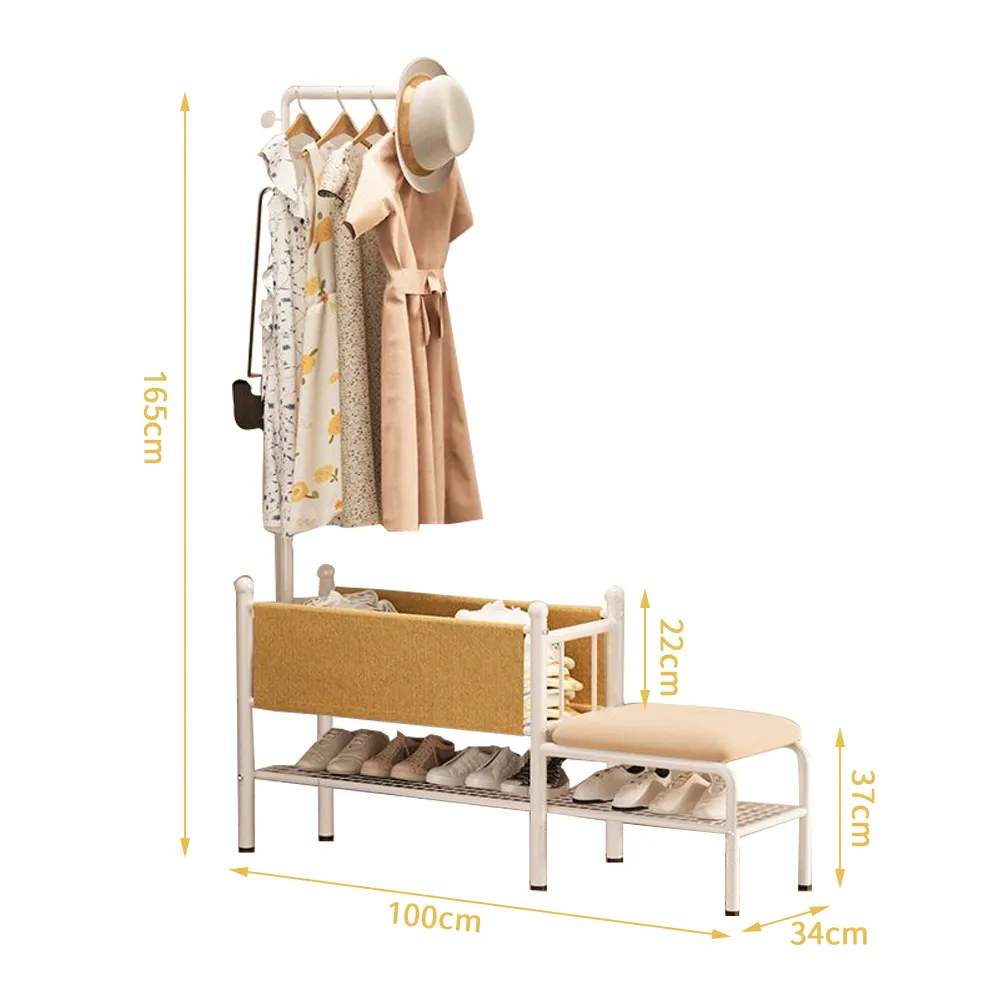 換鞋掛衣一體架(換鞋凳 衣帽架/掛衣架 玄關架 鞋架) 歷史價格詳細信息