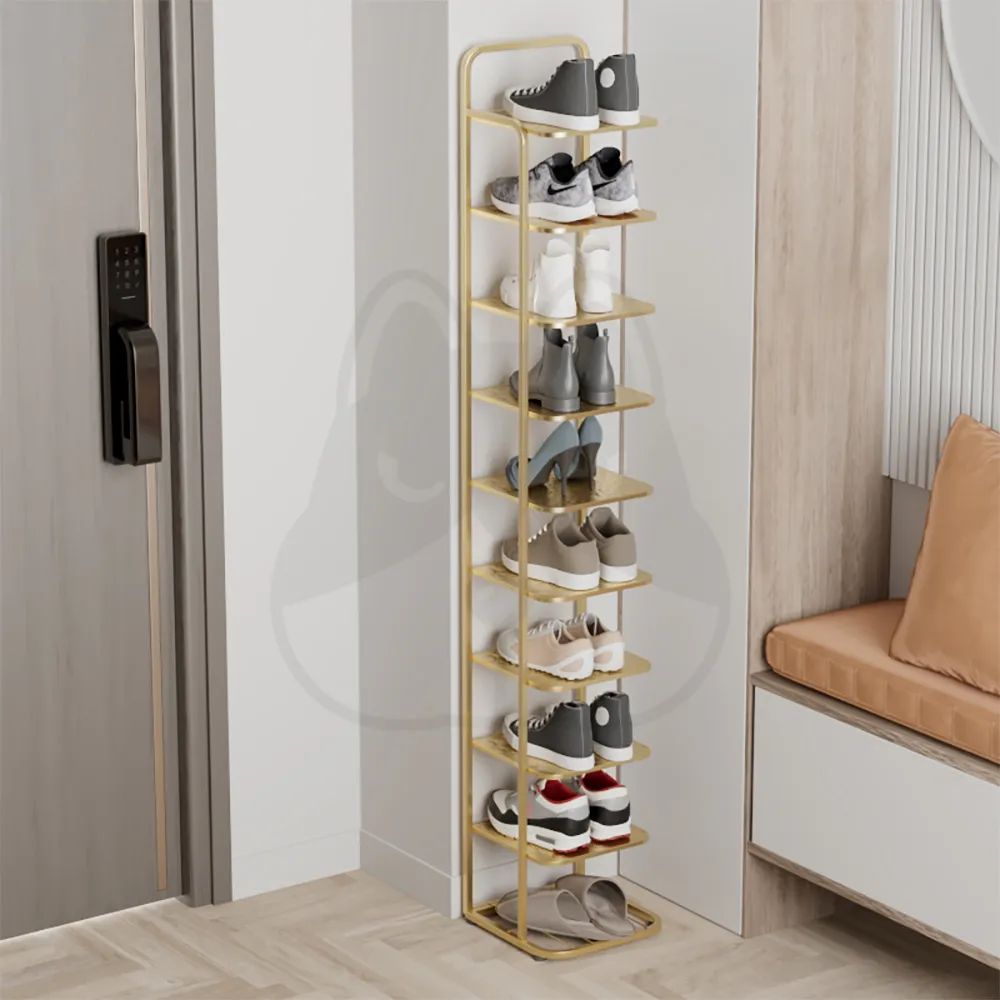 【優品星球】金屬收納鞋架八層 128高 金色 S258 歷史價格詳細信息