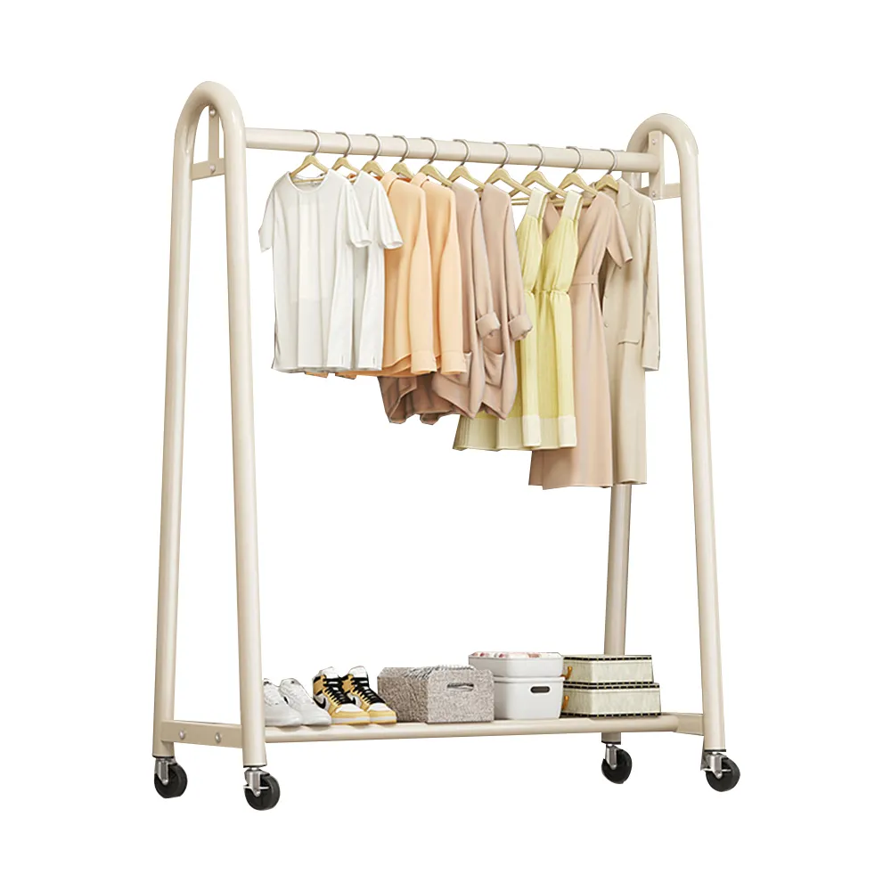【可移動】臥室落地掛衣架 收納房間家用室內衣帽架輕奢晾隔夜衣架 歷史價格詳細信息