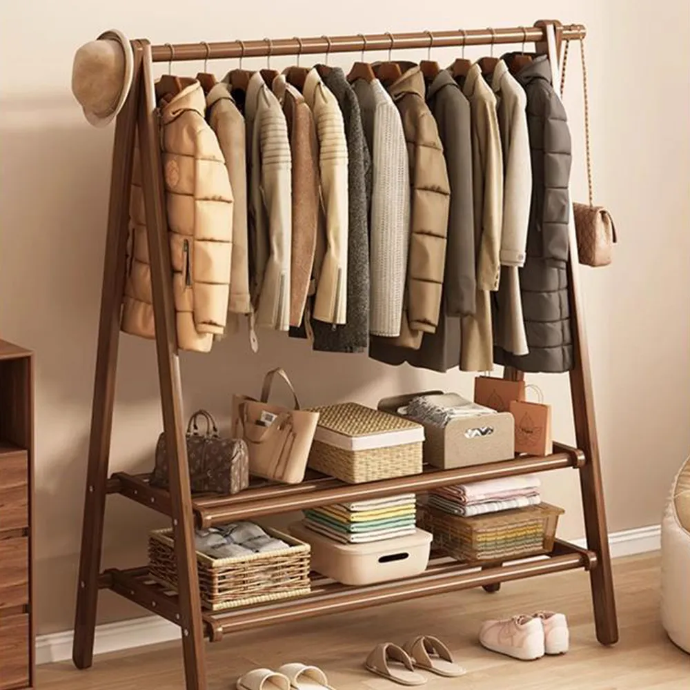 室內落地衣帽架 衣架 放衣服簡易掛衣收納架 層架 掛衣架 置物架 歷史價格詳細信息