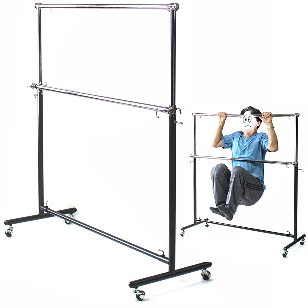 Aaronation - 百貨服飾專用 重型滑輪 雙桿 外彎式 掛衣架 衣架 曬衣架 衣櫥 - 5N-B508 歷史價格詳細信息