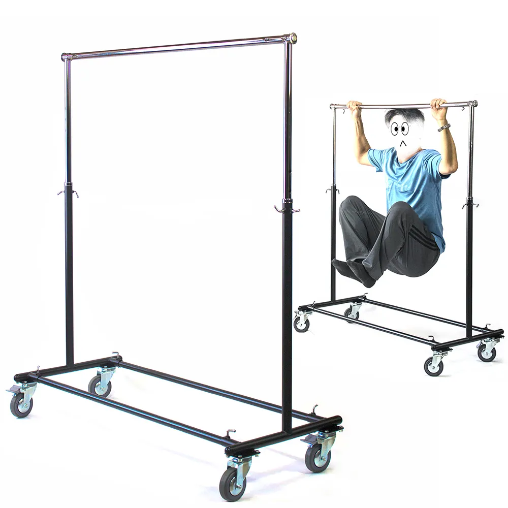 Aaronation - 百貨服飾專用 重型滑輪 雙桿 外彎式 掛衣架 衣架 曬衣架 衣櫥 - 5N-B508 歷史價格詳細信息