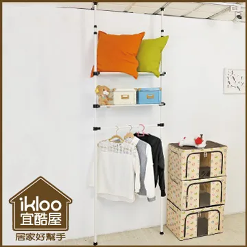 【ikloo】頂天立地角落多功能伸縮四層置物架◆2色可選◆ 歷史價格詳細信息