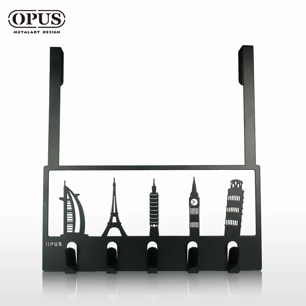 OPUS東齊金工】歐式鐵藝經典建築壁飾掛勾(優雅白) 傢飾掛架 生活收納 衣架 造型掛鉤 無痕 ho-bi06w 歷史價格詳細信息