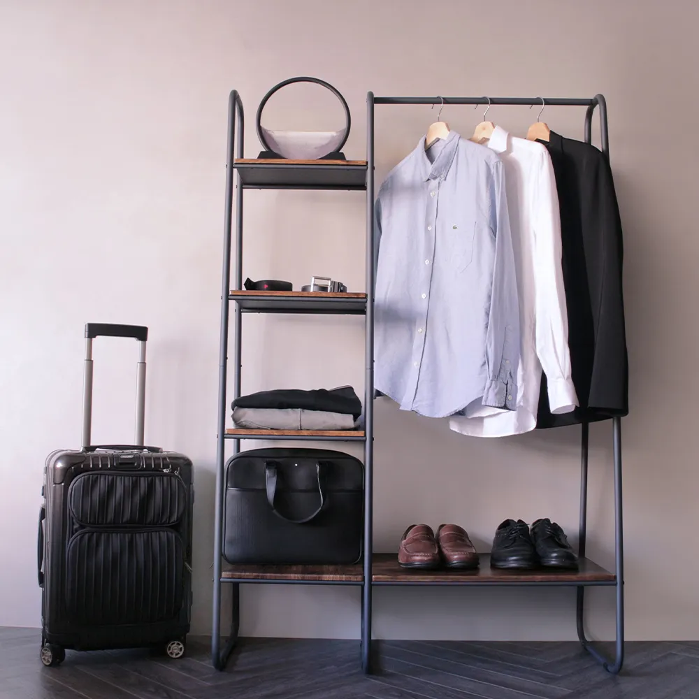 立格扉Ligfe 工業風北歐風衣帽層架 掛衣架 層架 二色可選 歷史價格詳細信息
