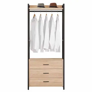 Bernice-妮娜8尺開放式組合衣櫃(雙吊+單桿+多層收納) 歷史價格詳細信息