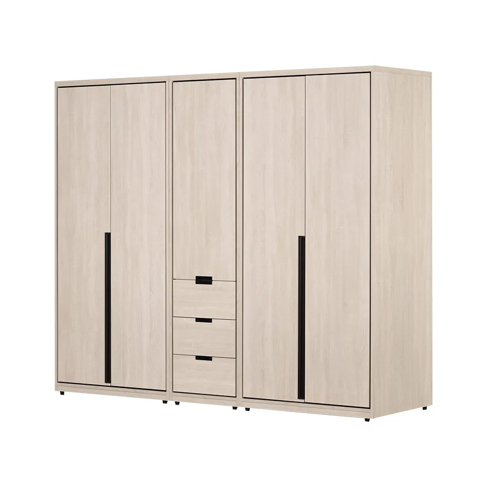 Boden-奈德8.6尺工業風多功能衣櫃組合(推門衣櫃+轉角衣櫃-內附穿衣鏡) 歷史價格詳細信息