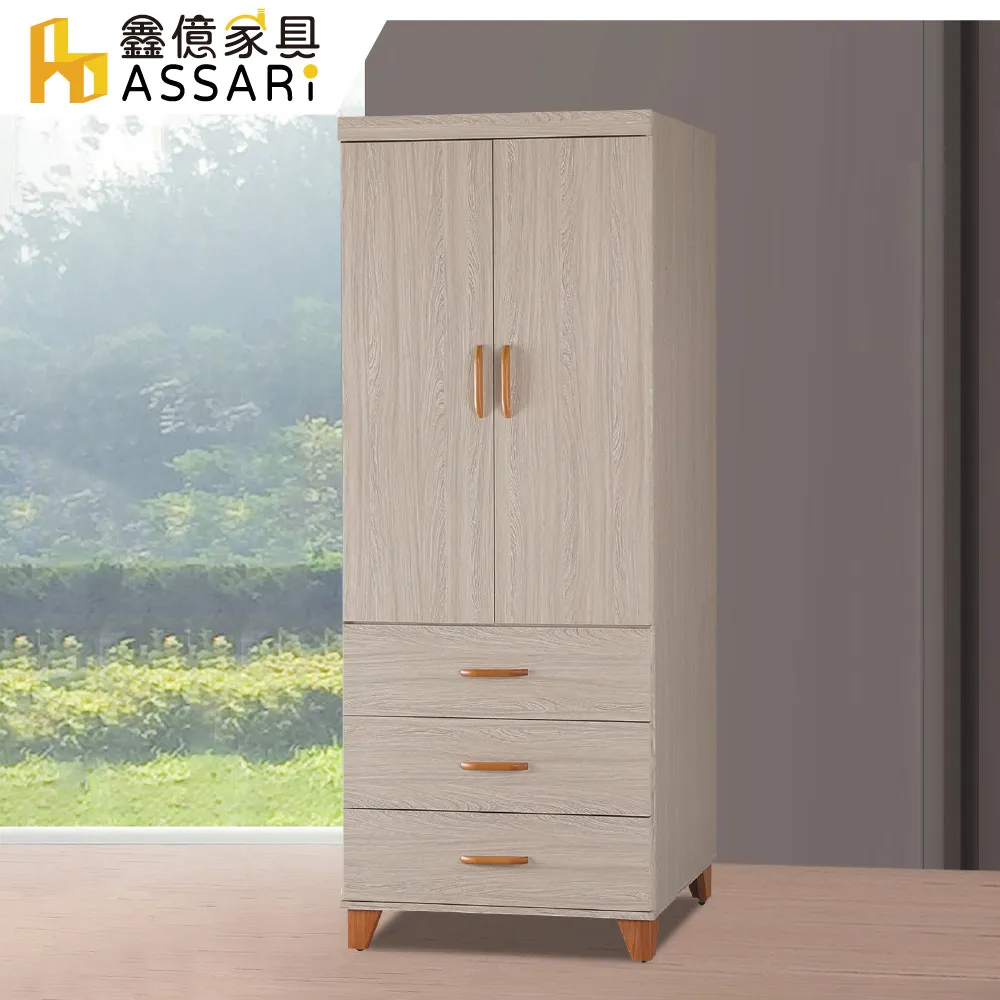 ASSARI-艾力1.4尺右開衣櫃(寬41x深58x高201cm) 歷史價格詳細信息