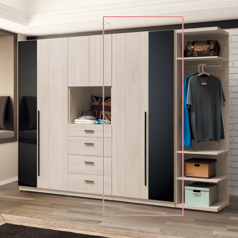 AS雅司-襄民1.5尺開放衣櫥-46*46*197cm-只有紅框部分 歷史價格詳細信息